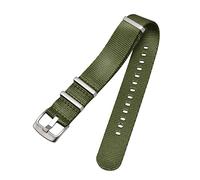 Elegantyl 18mm 20mm 22mm 24mm Nylon Tela Nato Cinturino Orologio Sport Militare Fibbia Ad Anello Cinturino Orologio, Army Green, 20mm