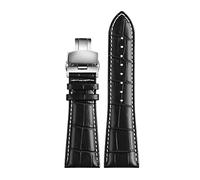 Elegantyl 22mm 23mm 24mm 26mm 28mm Cinturino per orologio da uomo in vera pelle di grandi dimensioni per accessori per orologi, 26mm