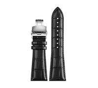 Elegantyl 22mm 23mm 24mm 26mm 28mm Cinturino per orologio da uomo in vera pelle di grandi dimensioni per accessori per orologi, 24mm