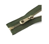 Elegantyl 5# 35/45/55/65/75/85cm Chiusura Automatica con Chiusura a Cerniera in Metallo Dorato Uso per Vestiti Scarpe Tasca Indumento, Army Green, 85cm