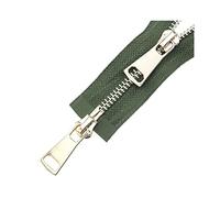 Elegantyl 5# Doppi cursori 60/70/80/90/100/120/150cm Chiusura Automatica Cerniera in Metallo Dorato per Accessori da Cucito per Indumenti, 70cm