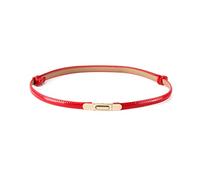 Elegantyl Cintura casual da donna Cintura sottile Cinture in pelle 105cm per accessori di abbigliamento da donna, Rosso, 105cm