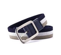 Elegantyl Cintura elastica da uomo senza fori Cinture in tela intrecciata elasticizzata di colore misto Cintura jeans larghezza 3,4cm, 100cm