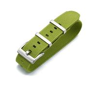 Elegantyl Cinturini per orologi in nylon elastico 20mm 22mm Cinturino per orologio sportivo impermeabile da uomo Cinturino in nylon NATO, Verde, 20mm
