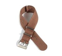 Elegantyl Cinturino militare in nylon universale 20mm 22mm Cinturino in nylon NATO Cinturino di ricambio traspirante e traspirante, Marrone, 22mm