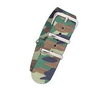 Elegantyl Cinturino per orologio militare in nylon NATO 18mm 20mm 22mm Accessori per orologi con cinturino in tessuto mimetico, 20mm