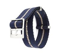 Elegantyl Cinturino per orologio NATO 18mm 20mm 22mm 24mm Cinturino da polso in nylon Uomo Donna Cinturino sportivo sportivo morbido, Blu scuro, 20mm