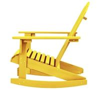 Eleganz Adirondack - Sedia a dondolo in legno di abete massiccio, per terrazza e giardino, durevole e resistente alle intemperie, comoda altalena per relax all'aperto