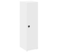 Eleganz Armadietto da bagno con portarotolo in legno - Armadietto compatto per asciugamani e articoli da toeletta, ideale per piccoli bagni (bianco, 20,5 x 22 x 72 cm)
