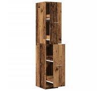 Eleganz Armadietto per farmacia, effetto legno antico, 30 x 41 x 174,5 cm, set di mobili per soggiorno in legno e stile rurale e pratica conservazione per una casa accogliente