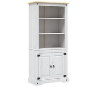 Eleganz Armadio a buffet stile messico, in legno di pino bianco, 80 x 40 x 170 cm, set di mobili per soggiorno, elegante e stabile