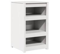 Eleganz Armadio da cucina bianco, 55 x 55 x 92 cm, in legno massello di pino - robusto armadio da cucina con ripiano per cucine moderne, durevole ed elegante
