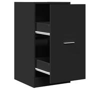 Eleganz Armadio da farmacia, nero, 40 x 41 x 77,5 cm, per soggiorno, moderno in legno con spazio di archiviazione, ideale per piccoli spazi, elegante mobile da soggiorno