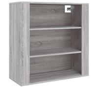 Eleganz Armadio da parete grigio Sonoma 80 x 33 x 80 cm - Mobili da soggiorno in legno salvaspazio e moderno per piccoli spazi, design sottile con elevata stabilità