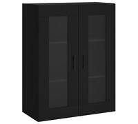 Eleganz Armadio da parete nero, 69,5 x 34 x 90 cm, moderno armadio da soggiorno ad alta stabilità, salvaspazio per piccoli spazi, camera da letto o corridoio