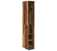 Eleganz Armadio effetto legno vecchio, 30 x 50 x 200 cm, in legno - Salvaspazio ed elegante per piccoli spazi