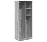 Eleganz Armadio grigio Sonoma 80 x 50 x 200 cm in legno - Salvaspazio e durevole per piccoli appartamenti - Design moderno per ogni camera da letto