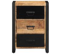 Eleganz Cassettiera in legno massello massiccio Mango 50 x 35 x 70 cm - Set di mobili da soggiorno per un maggiore ordine e spazio di archiviazione, naturale e durevole