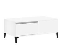 Eleganz Coffee Table White 90 x 50 x 36,5 cm, legno composito - Compact & Sturdy, Perfect for Small Spaces, Living Room or Office