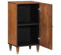 Eleganz Credenza con ripiano in legno massello mango, moderno sistema di scaffalatura per soggiorno e corridoio, design stabile, 40 x 33,5 x 75 cm, naturale e durevole