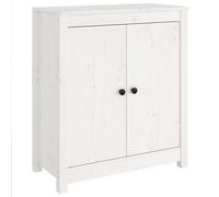 Eleganz Credenza in legno di pino massello 70 x 35 x 80 cm - Mobili da soggiorno bianchi per una conservazione elegante - Durevole ed ecologico