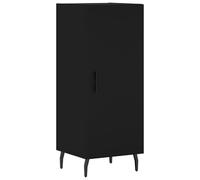 Eleganz Credenza nera 34,5 x 34 x 90 cm in legno - Moderno set di mobili da soggiorno per piccoli spazi | Elegante mobile portaoggetti con molto spazio | Perfetto per arredamento moderno