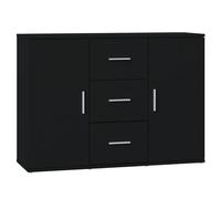 Eleganz Credenza nera 91 x 29,5 x 65 cm in legno - Mobili moderni per soggiorno per una conservazione elegante, salvaspazio e durevole