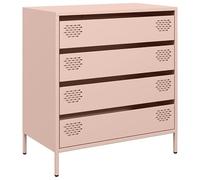 Eleganz Credenza rosa mobili soggiorno in acciaio laminato a freddo, 68 x 39 x 73,5 cm, moderno mobile TV con spazio per il soggiorno