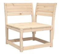 Eleganz Divano angolare da giardino in legno di pino massiccio, 73 x 73 x 78 cm, naturale e durevole, per terrazza e giardino, non trattato ed ecologico