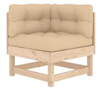 Eleganz Divano angolare in legno di pino massello da giardino - naturale, durevole e non trattato, perfetto per le piacevoli serate all'aperto