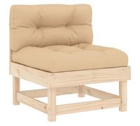 Eleganz Divano centrale in legno di pino massello da giardino - Naturale, durevole e non trattato, perfetto per le piacevoli serate all'aperto