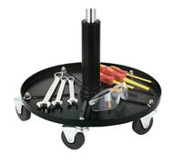 Eleganz Draper Tools - Sgabello da lavoro regolabile in altezza, pratico sgabello per garage, officina e casa, robusto e confortevole