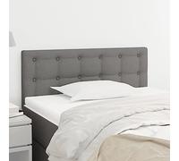 Eleganz Elegante testiera grigio scuro 100 x 5 x 78/88 cm, con morbida imbottitura, dona alla vostra camera da letto un look lussuoso