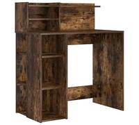 Eleganz Grande ufficio scrivania in rovere affumicato, 90 x 48 x 101,5 cm, materiale in legno, durevole ed elegante per lavori moderni