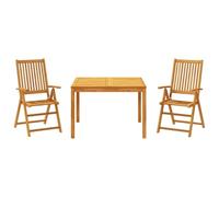 Eleganz Gruppo da giardino in legno massiccio di acacia, trattato con olio, durevole e facile da pulire, per terrazza e giardino