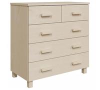 Eleganz HAMAR - Credenza marrone miele 79 x 40 x 80 cm, in legno massello di pino | set di mobili da soggiorno | elegante e durevole per soggiorno moderno