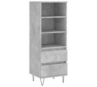 Eleganz Highboard grigio cemento, 40 x 36 x 110 cm, moderno set di mobili da soggiorno in materiale di legno, salvaspazio ed elegante, ideale per piccoli spazi e amanti del minimalismo
