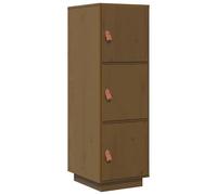 Eleganz Highboard in legno massello di pino - Set di mobili da soggiorno in marrone miele (34 x 40 x 108,5 cm) - Elegante e durevole scaffale per arredi moderni