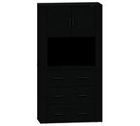 Eleganz Highboard - Set di mobili moderni per soggiorno con elevata stabilità e ampio spazio di archiviazione, ideale per piccoli appartamenti e famiglie