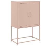 Eleganz Highboard - Set di mobili per soggiorno, 68,5 x 38,5 x 107 cm, struttura in acciaio e spazio di archiviazione, scaffale moderno per piccoli spazi, soluzione di archiviazione stabile
