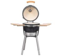 Eleganz Kamado Grill Smoker Ceramica, 81 cm, ciotola in ceramica con superficie smaltata, ideale per giardino e terrazza, durevole e facile da pulire