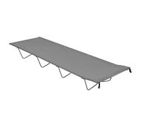Eleganz Letti da campeggio, 2 pezzi, 180 x 60 x 19 cm, leggeri e compatti per le avventure all'aria aperta, tessuto Oxford e telaio in acciaio, colore grigio, ideali per il campeggio e le escursioni