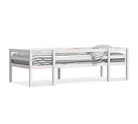 Eleganz Lettino bianco 90 x 200 cm in legno massello di pino | Culla durevole e naturale per la cameretta dei bambini | Design privo di sostanze nocive per un sonno riposante