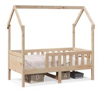 Eleganz Lettino per bambini 80 x 160 cm in legno massello di pino - Culla naturale e durevole per un sonno sicuro | Ideale per la cameretta dei bambini