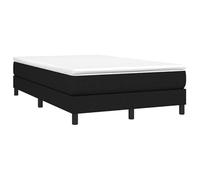 Eleganz Letto a molle con materasso, 120 x 190 cm, rivestimento in tessuto nero, sistema di sonno di lusso per un sonno riposante, ideale per piccoli spazi e camere degli ospiti, durevole e di