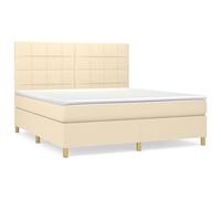 Eleganz Letto a molle con materasso, 180 x 200 cm, rivestimento in tessuto di alta qualità per un sonno riposante, ideale per camera da letto e ospite, durevole e confortevole
