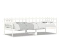 Eleganz Letto giornaliero senza materasso bianco 90 x 200 cm in legno massello di pino - Lettino per bambini e ragazzi, durevole e stabile, ideale per piccoli spazi e camere degli ospiti