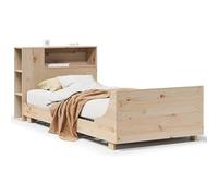 Eleganz Letto in legno di pino massiccio, 100 x 200 cm, senza materasso, resistente e stabile, per camera da letto, design naturale per un sonno riposante