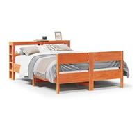 Eleganz Letto in legno di pino massiccio, 120 x 200 cm, senza materasso, naturale e durevole, per camera da letto, dormitorio o camera degli ospiti, marrone cera