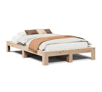 Eleganz Letto in legno di pino massiccio, 120 x 200 cm, struttura durevole e stabile, senza materasso, perfetto per camera da letto e camera degli ospiti, design naturale per un sonno riposante